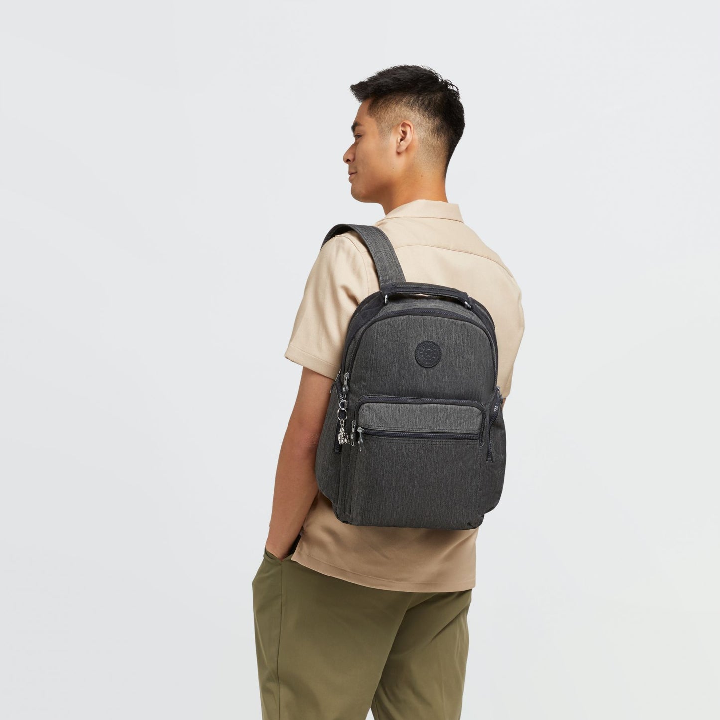OSHO Large backpack with organizational pockets Black Peppery - BambiniJO | Buy Online | Jordan