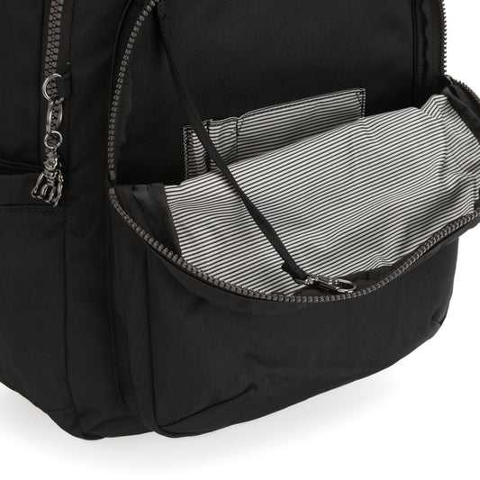 SEOUL Large backpack with Laptop Protection Rich Black — BambiniJO Jordan