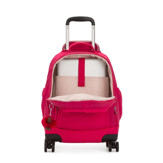 ZEA Kids' Large Wheeled Backpack with Laptop Protection True Pink — BambiniJO Jordan