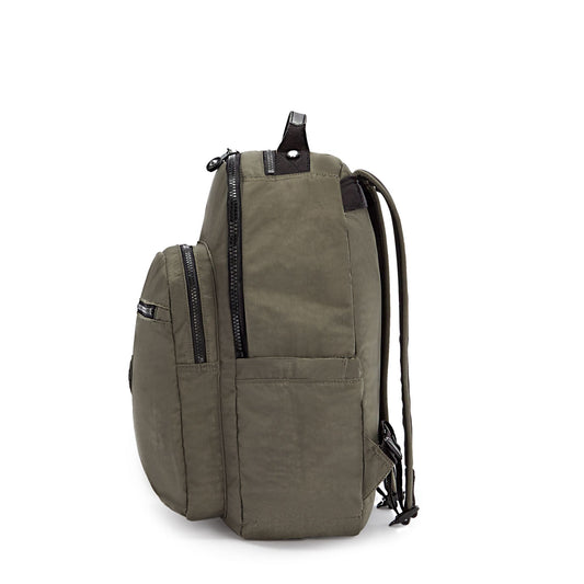 SEOUL Large backpack with Laptop Protection Green Moss — BambiniJO Jordan