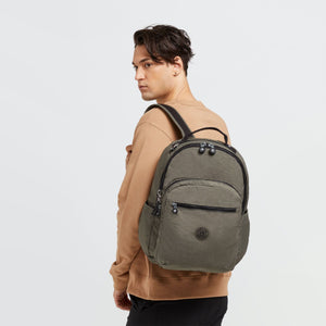 SEOUL Large backpack with Laptop Protection Green Moss - BambiniJO | Buy Online | Jordan