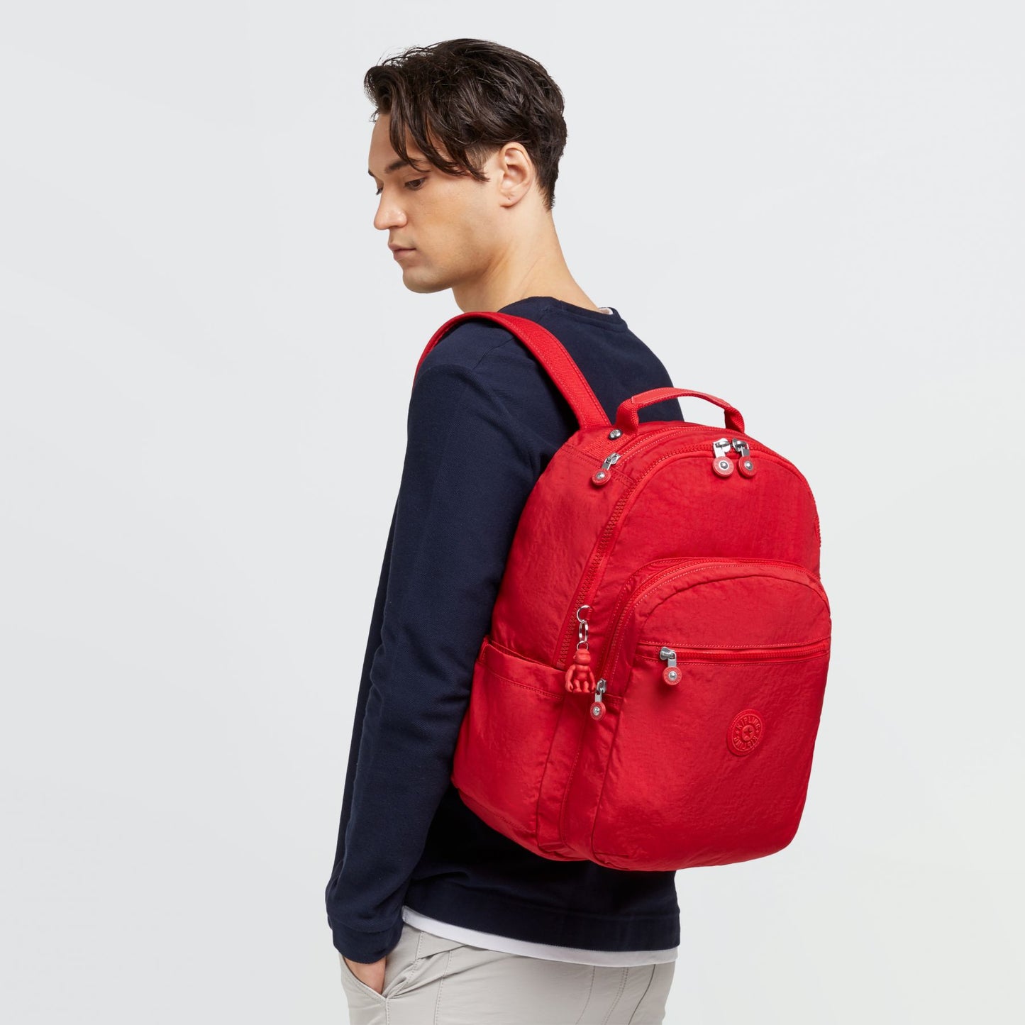 SEOUL Large backpack with Laptop Protection Red Rouge - BambiniJO | Buy Online | Jordan