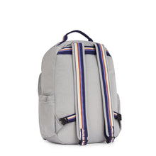 Load image into Gallery viewer, SEOUL Large backpack with Laptop Protection Grey Ripstop - BambiniJO | Buy Online | Jordan