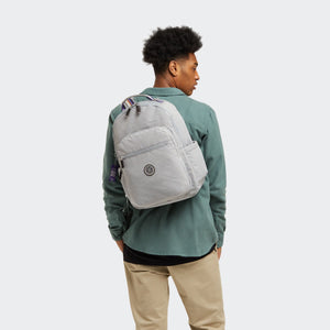 SEOUL Large backpack with Laptop Protection Grey Ripstop - BambiniJO | Buy Online | Jordan