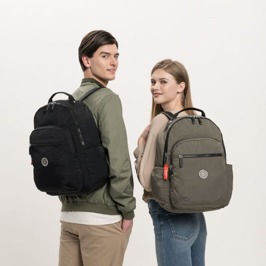 SEOUL Large backpack with Laptop Protection Cool Moss — BambiniJO Jordan
