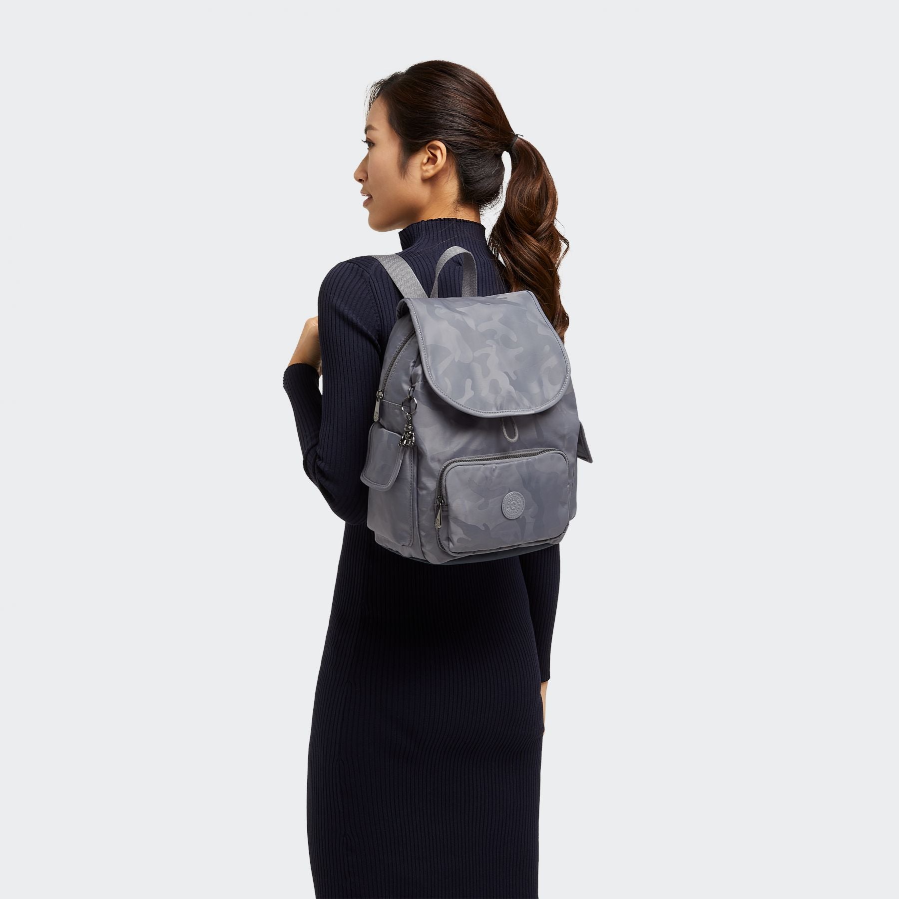 CITY Small Backpack Grey Camo Jacquard CITY Small Backpack Grey Camo Jacquard