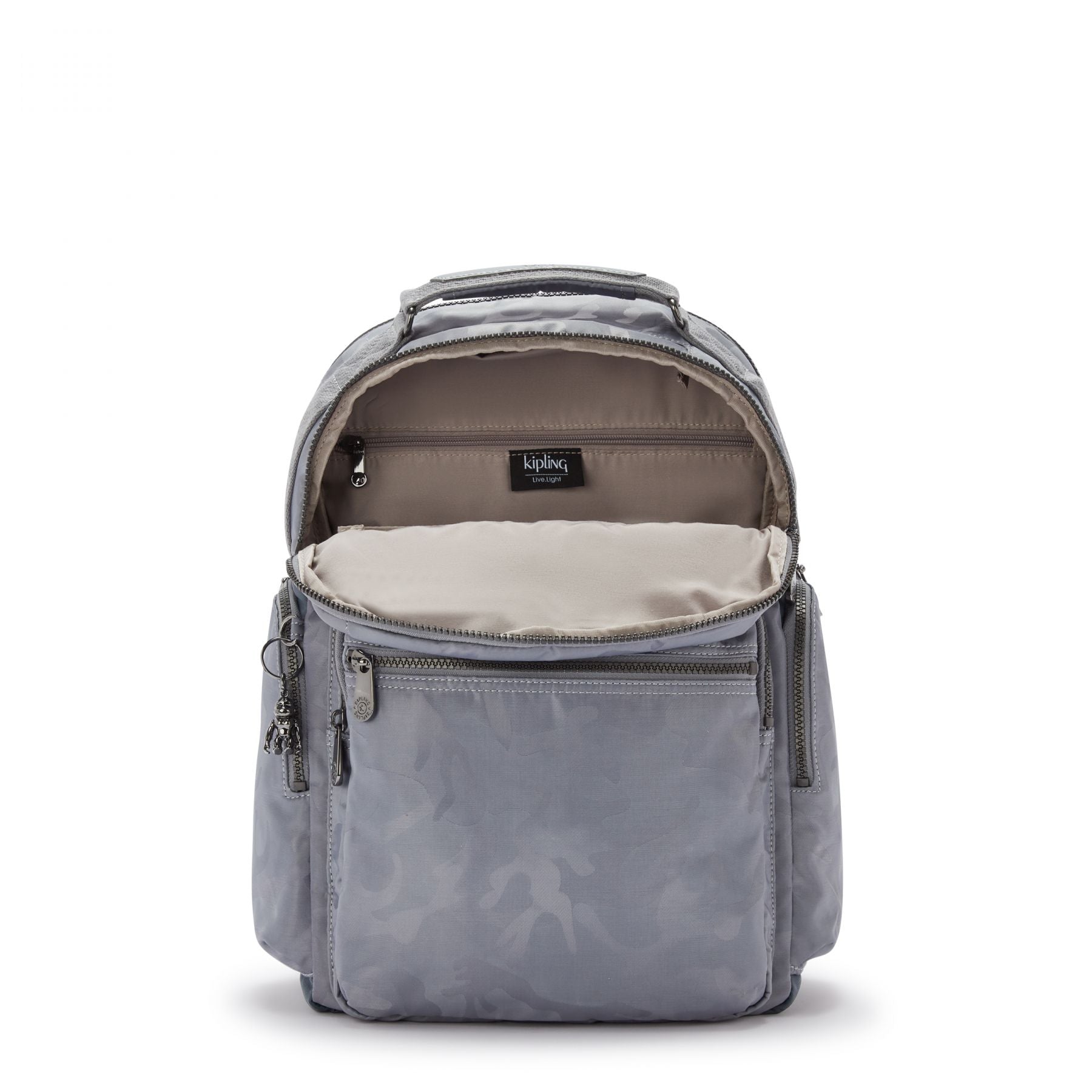 OSHO Large backpack with organizational pockets Grey Camo Jacquard OSHO Large backpack with organizational pockets Grey Camo Jacquard