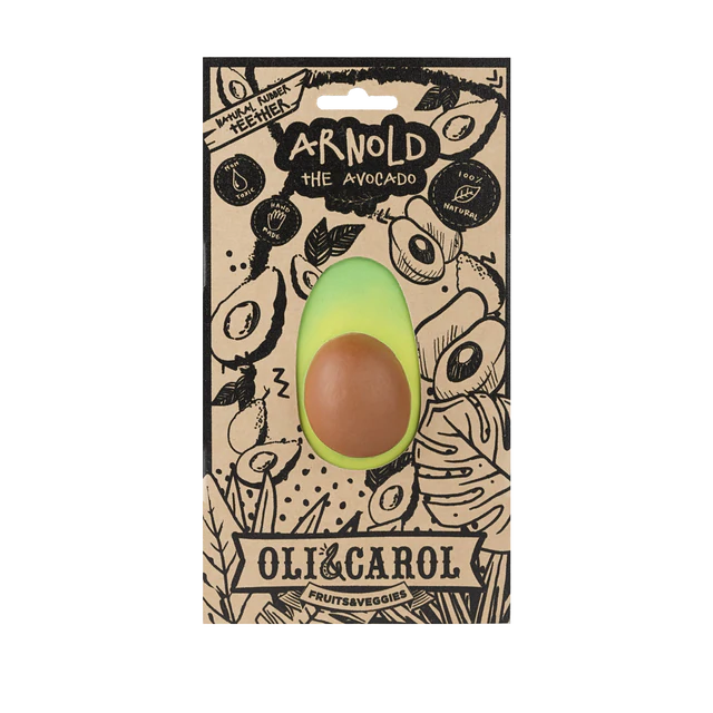 OLI & CAROL - Arnold the Avocado - Teether & Bath Toy OLI & CAROL - Arnold the Avocado - Teether & Bath Toy