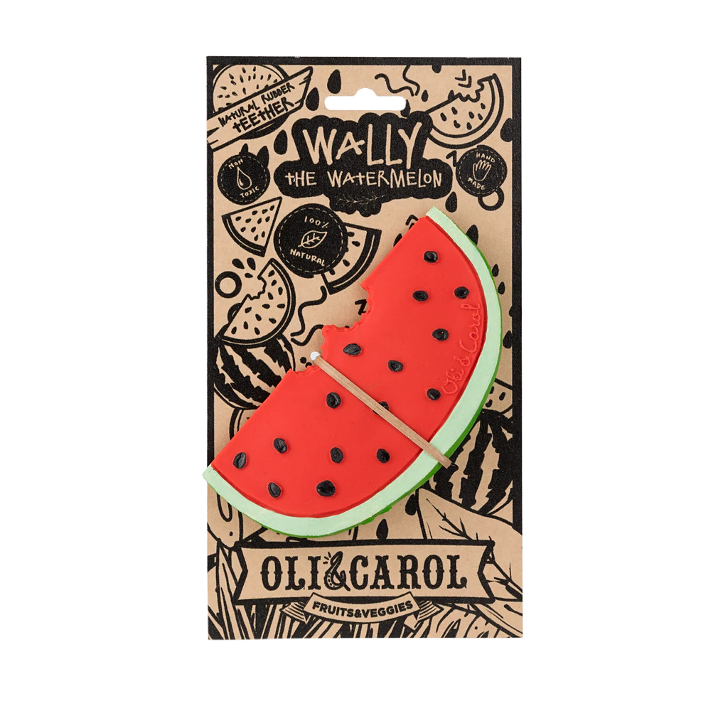 OLI & CAROL - Wally the Watermelon - Teether & Bath Toy - BambiniJO | Buy Online | Jordan