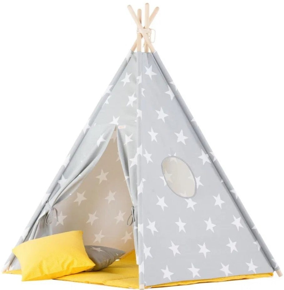 Wigiwama - Big Stars Teepee | Yellow Mat Wigiwama - Big Stars Teepee | Yellow Mat