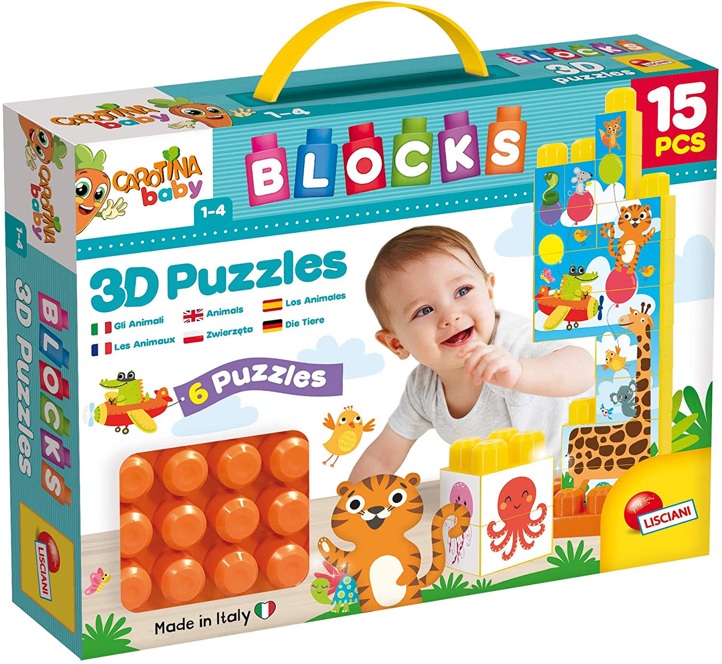 Carotina Baby Blocks Baby Pictures Animals 1Y+ - BambiniJO | Buy Online | Jordan
