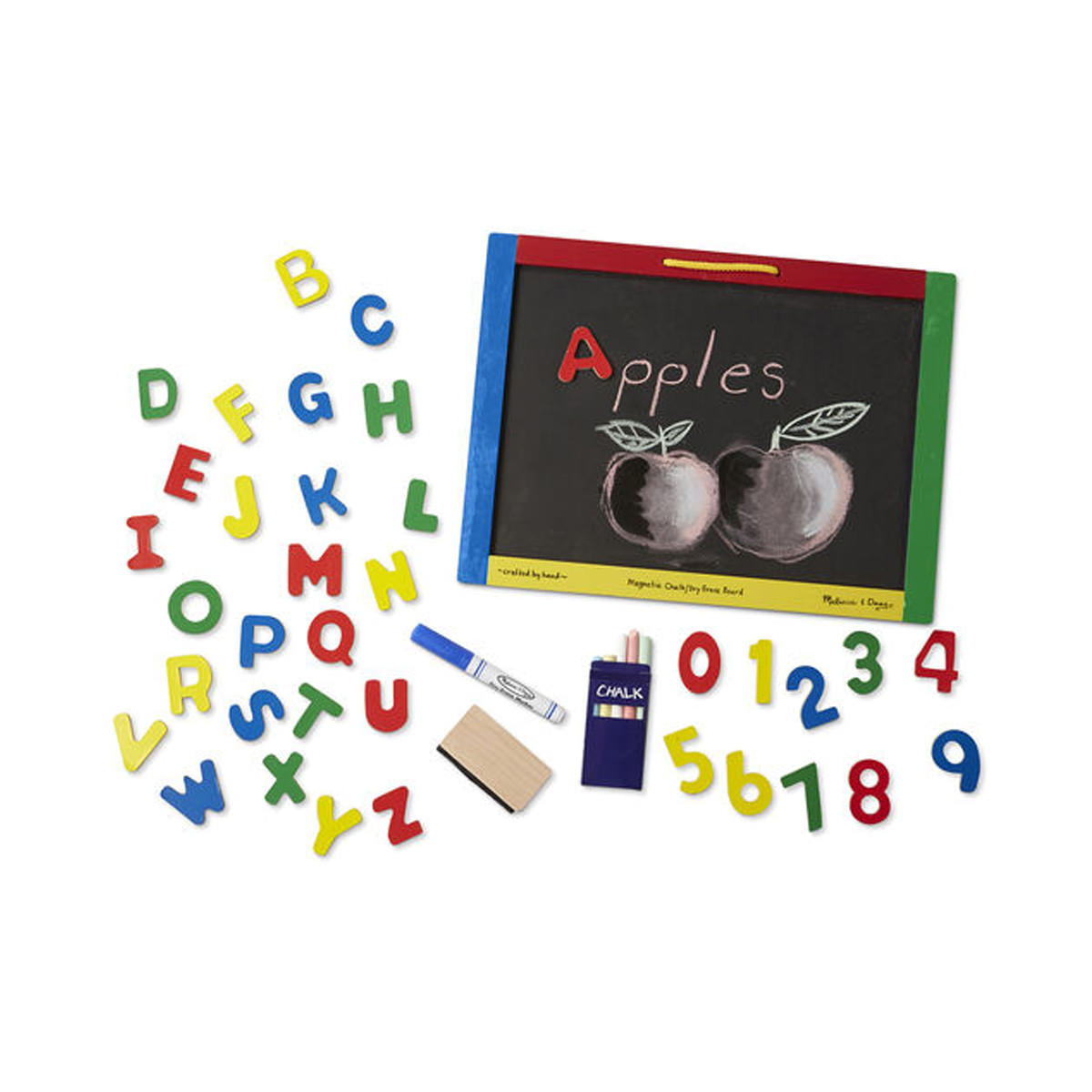 Melissa & Doug Magnetic Chalkboard & Dry-Erase Board 3+ Melissa & Doug Magnetic Chalkboard & Dry-Erase Board 3+
