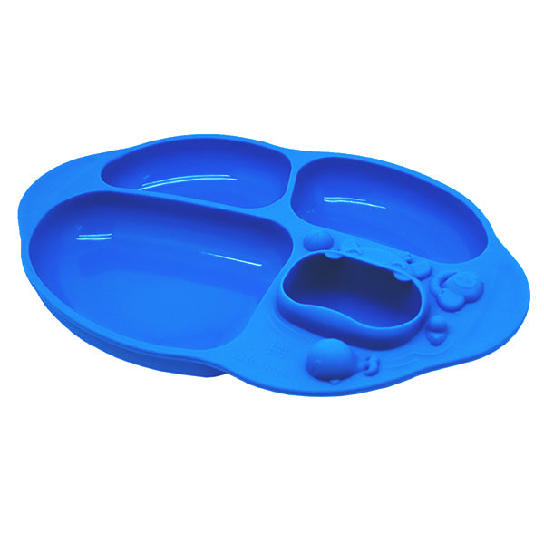 Silicone Yummy Dips Suction Divided Plate | 18M+ Silicone Yummy Dips Suction Divided Plate | 18M+
