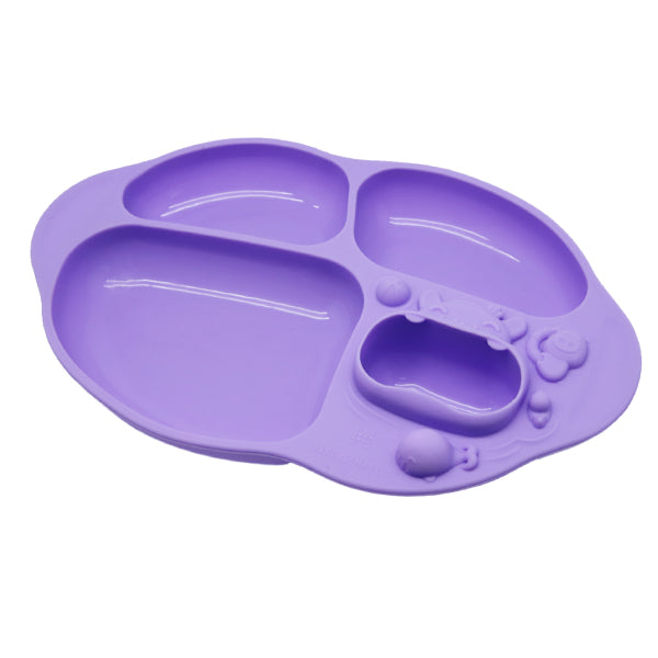 Silicone Yummy Dips Suction Divided Plate | 18M+ Silicone Yummy Dips Suction Divided Plate | 18M+
