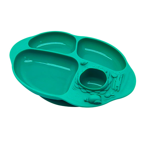 Silicone Yummy Dips Suction Divided Plate | 18M+ Silicone Yummy Dips Suction Divided Plate | 18M+