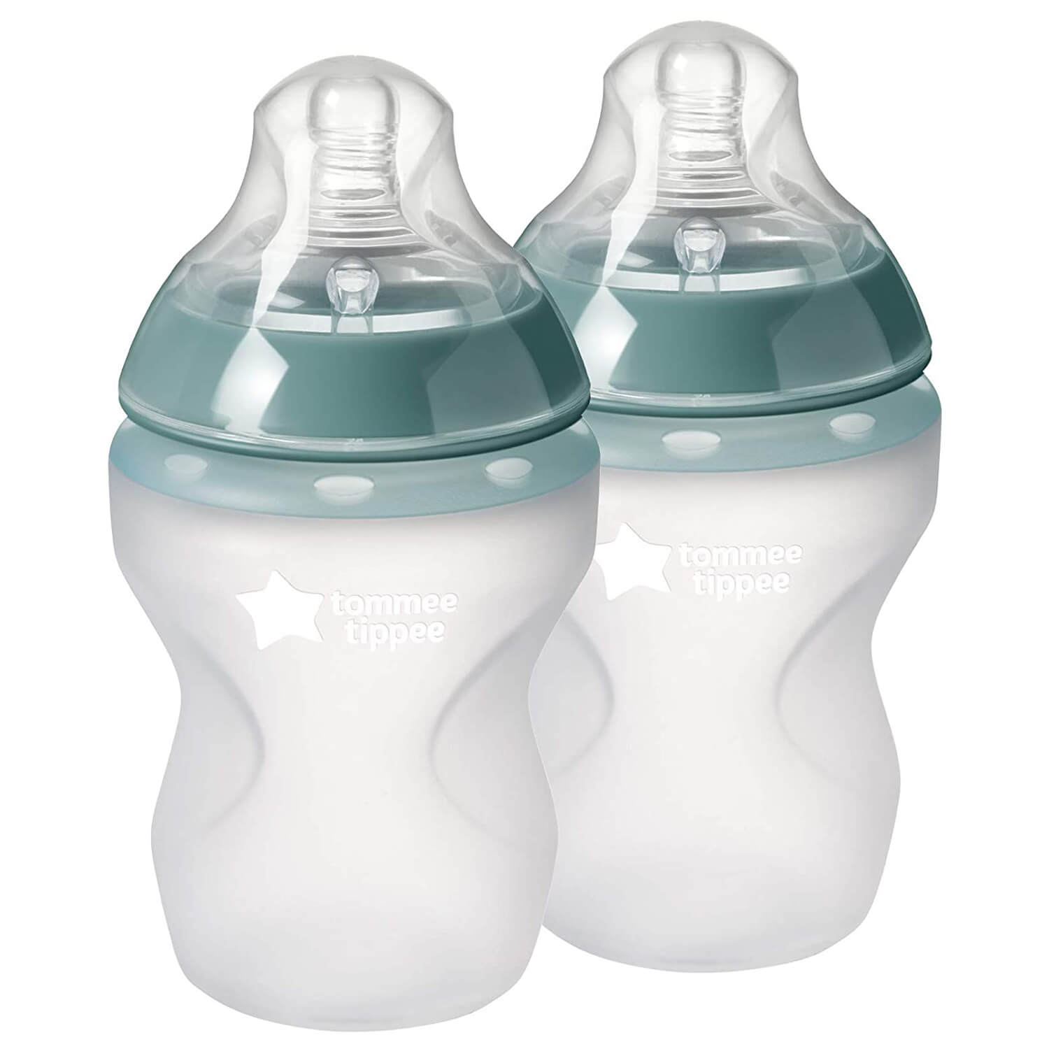 Tommee Tippee - Closer To Nature Silicone Baby Bottle TWO PACK - 260ML Tommee Tippee - Closer To Nature Silicone Baby Bottle TWO PACK - 260ML