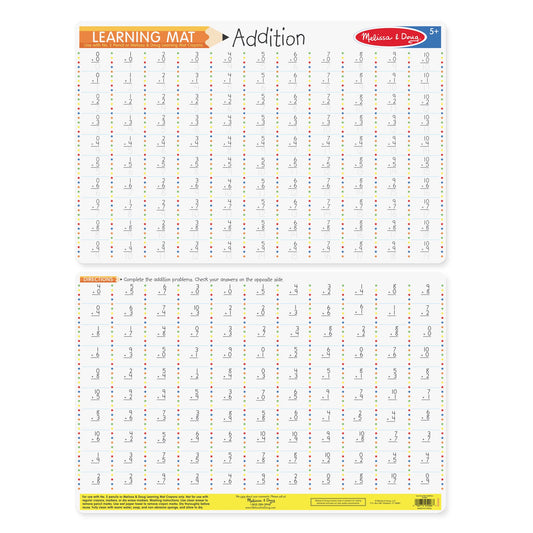 Melissa & Doug Addition Problems Write-A-Mat (Bundle of 6) — BambiniJO Jordan