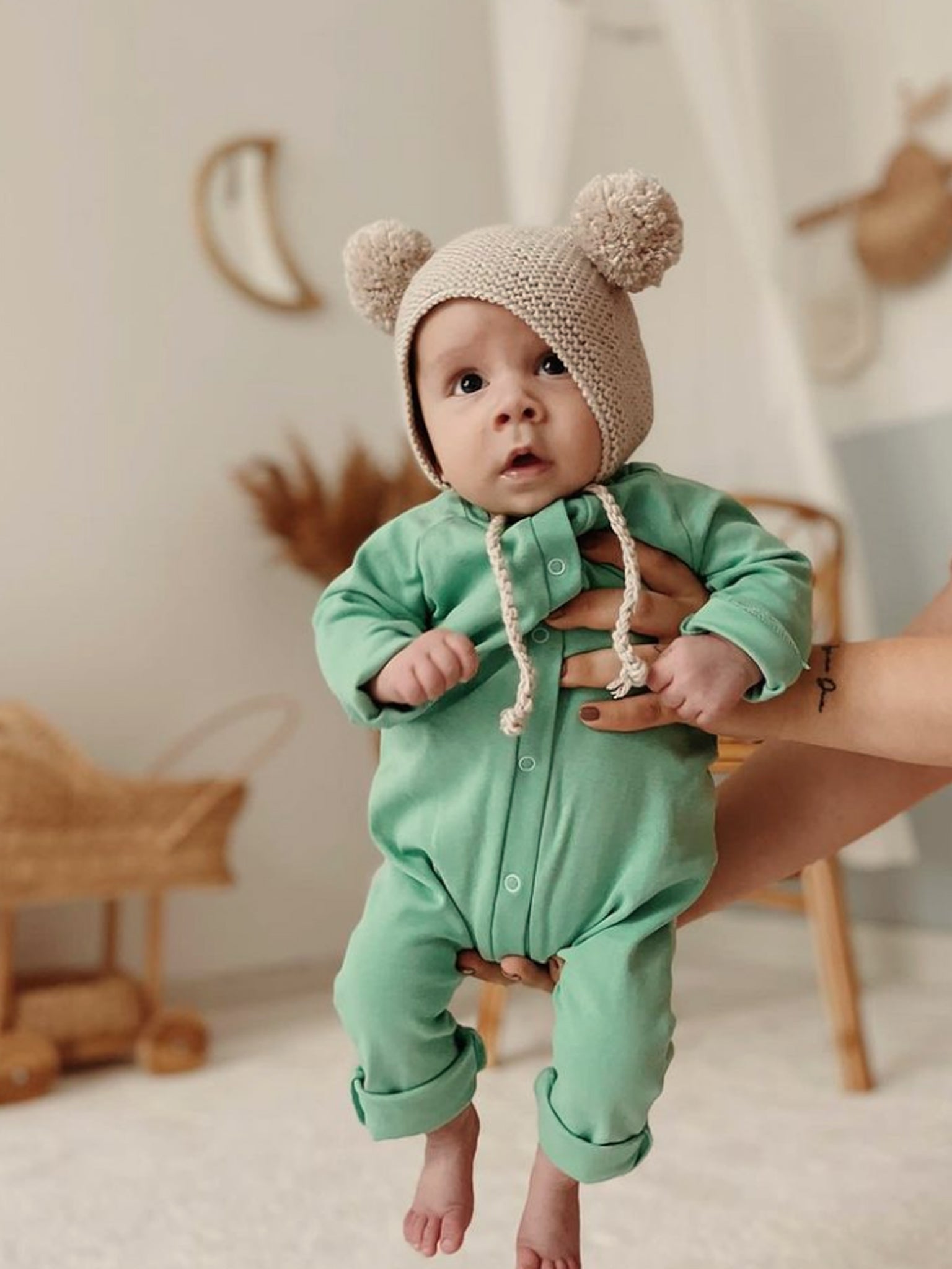 Organic Mint Romper Organic Mint Romper