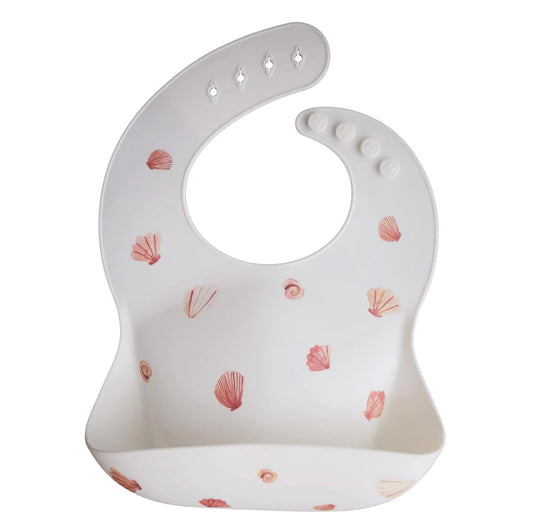 Silicone Baby Bib - Light Shell - BambiniJO | Buy Online | Jordan