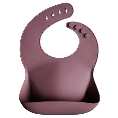 Silicone Baby Bib - Dusty Rose - BambiniJO | Buy Online | Jordan