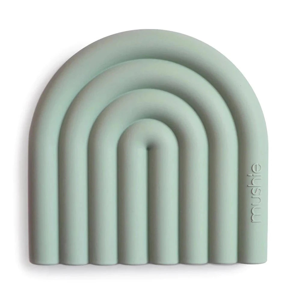 MUSHIE - Silicone Rainbow Teether - Cambridge Blue - BambiniJO | Buy Online | Jordan