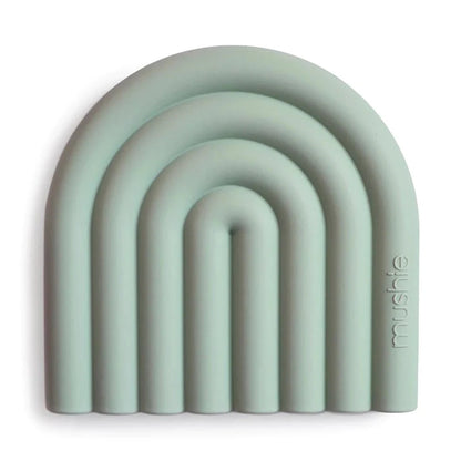 MUSHIE - Silicone Rainbow Teether - Cambridge Blue - BambiniJO | Buy Online | Jordan