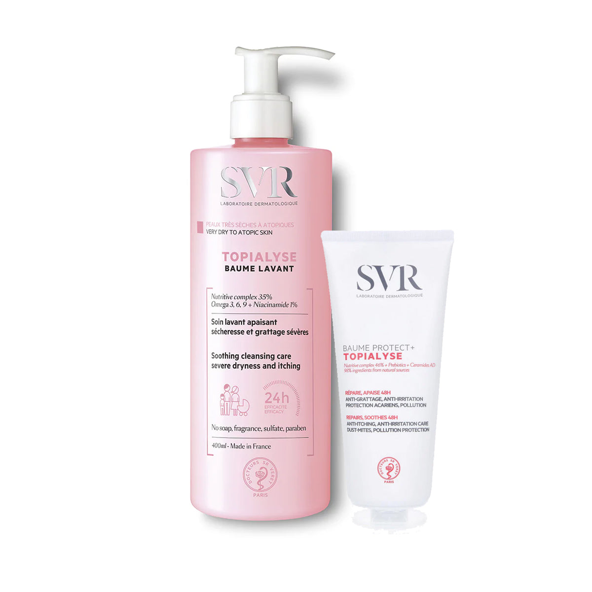 SVR - Topialyse Cleansing Balm 400ml + TOPIALYSE BAUME PROTECT+ 200ml SVR - Topialyse Cleansing Balm 400ml + TOPIALYSE BAUME PROTECT+ 200ml