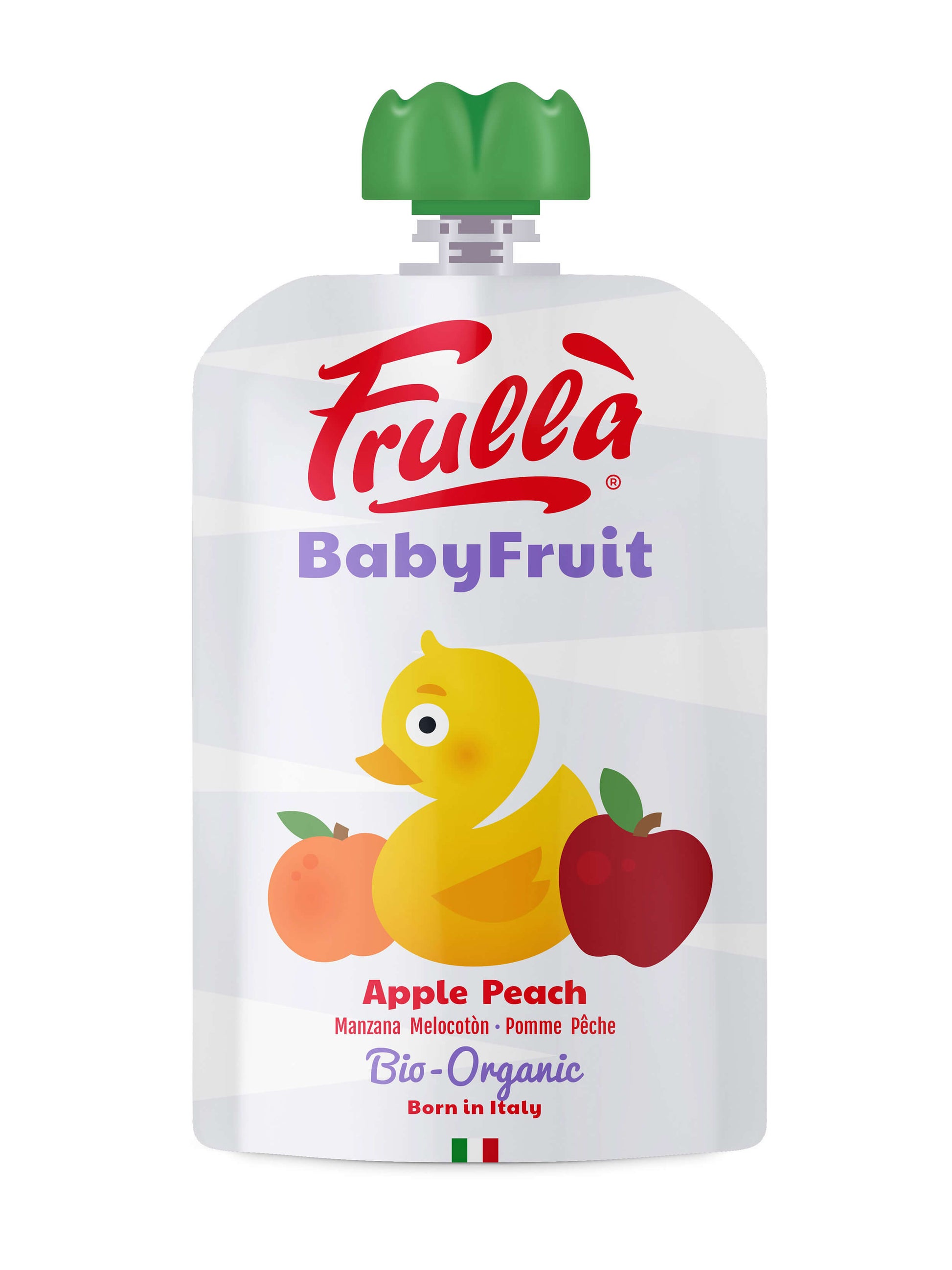 Organic APPLE-PEACH BabyFruit Puree - BambiniJO | Buy Online | Jordan