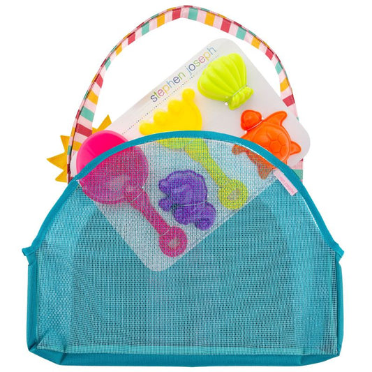Stephen Joseph - Beach Totes with Sand Toy Play Set - Rainbow