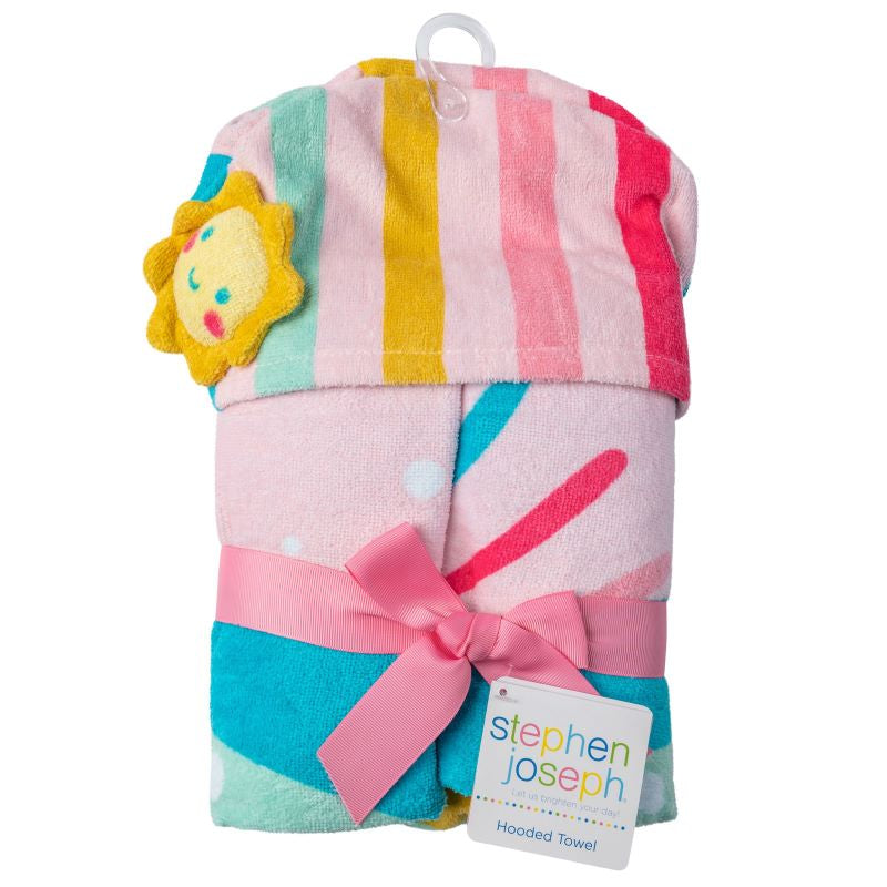 Stephen Joseph - Hooded Towel, Rainbow Stephen Joseph - Hooded Towel, Rainbow
