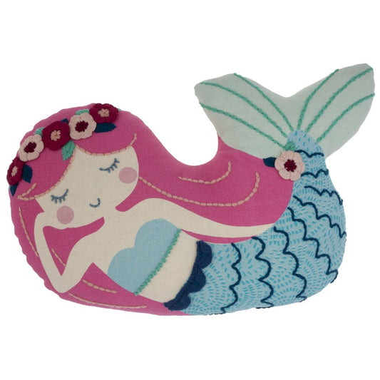 Stephen Joseph | Embroidered Pillow | Mermaid - BambiniJO | Buy Online | Jordan