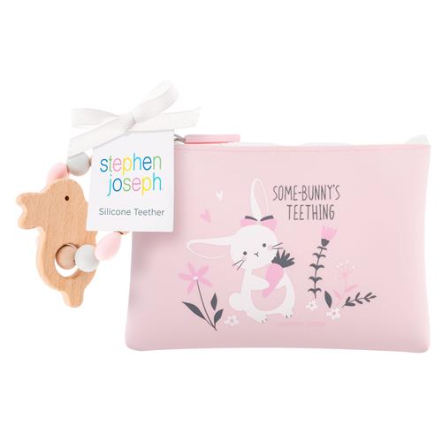 Stephen Joseph - Silicone Teethers with Pouch - BambiniJO | Buy Online | Jordan