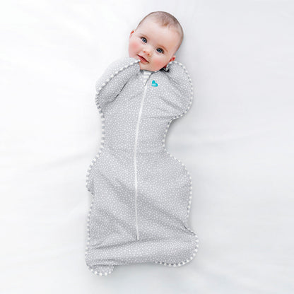 Love To Dream - Swaddle UP™ Bamboo 1.0 TOG Grey Dot - Large