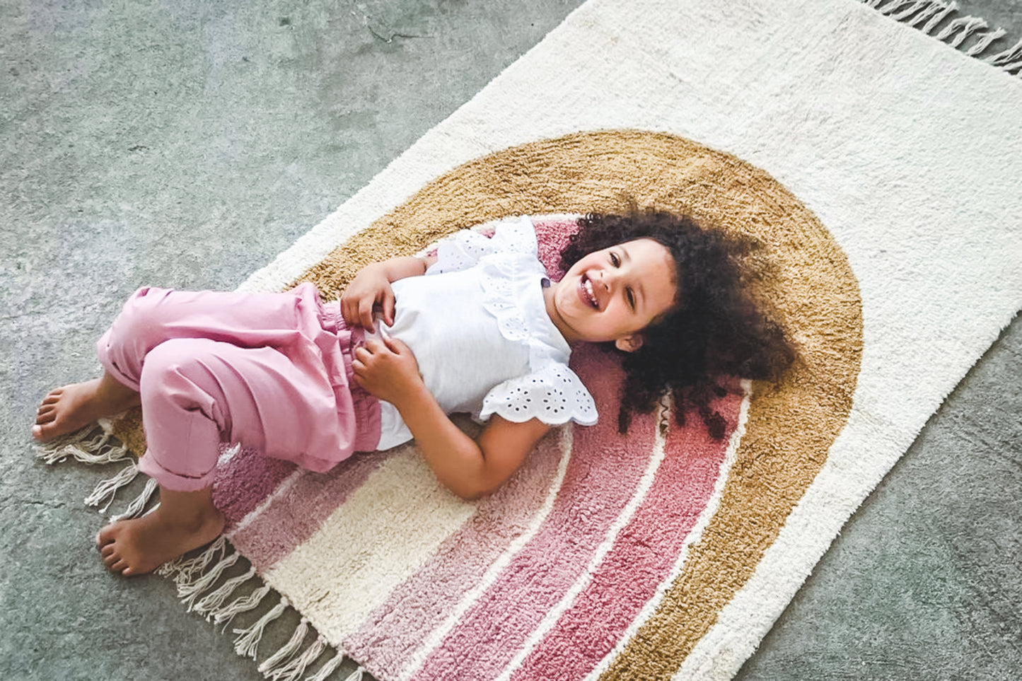 Tapis Petit - Rainbow Rug | 130x90cm - BambiniJO | Buy Online | Jordan