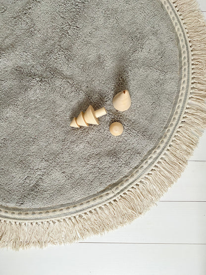 Tapis Petit - Lily Grey Rug | 110x110cm - BambiniJO | Buy Online | Jordan