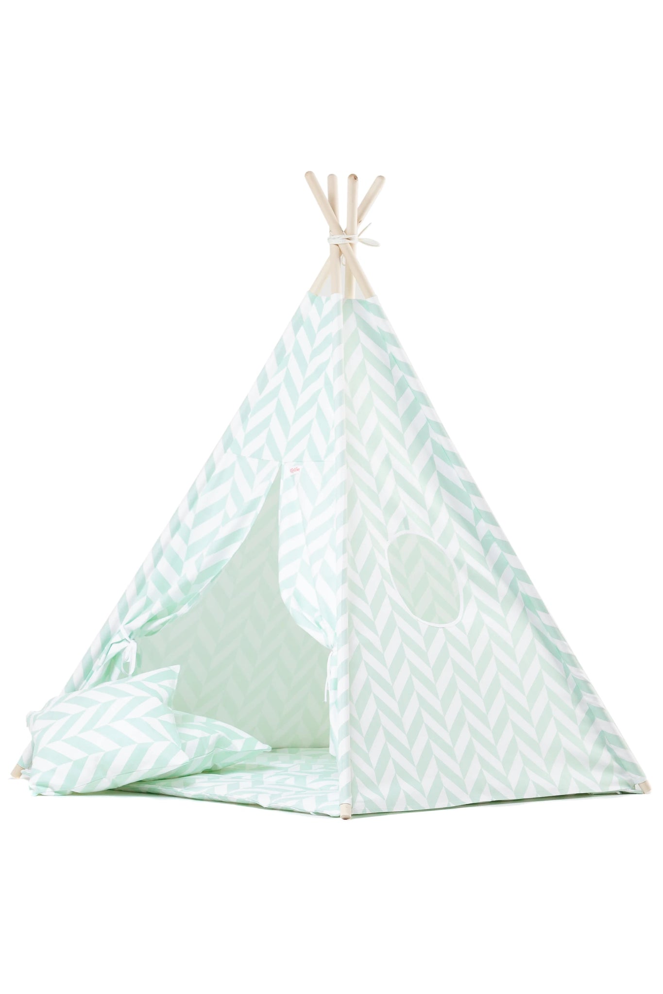 Wigiwama - Mint Herringbone Teepee - BambiniJO | Buy Online | Jordan
