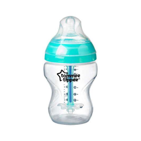 Tommee Tippee Advanced Anti Colic Decorated Bottle Heat Sensing, 260ml, Blue