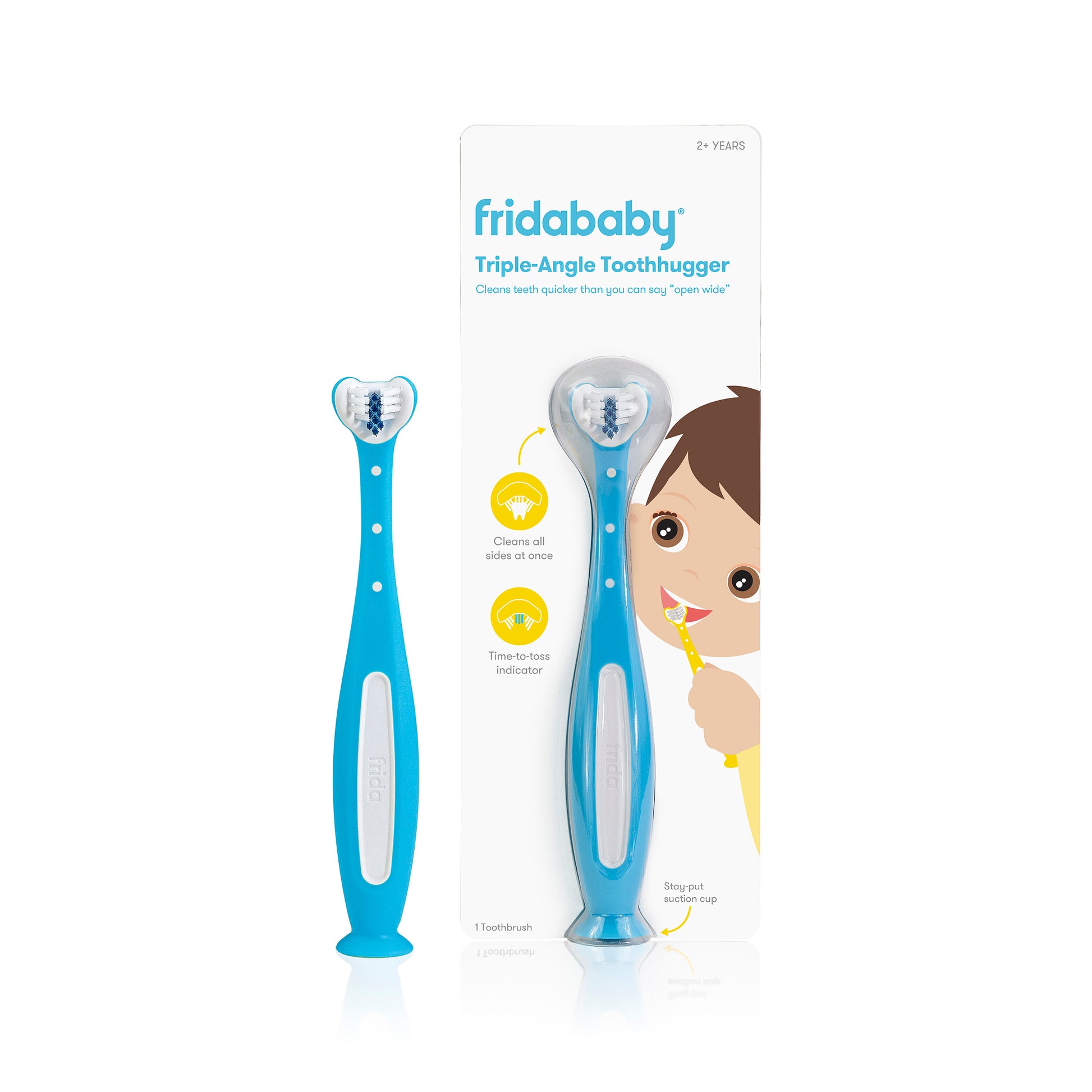 Frida Baby - SmileFrida ToothHugger Kids Toothbrush - Blue Frida Baby - SmileFrida ToothHugger Kids Toothbrush - Blue