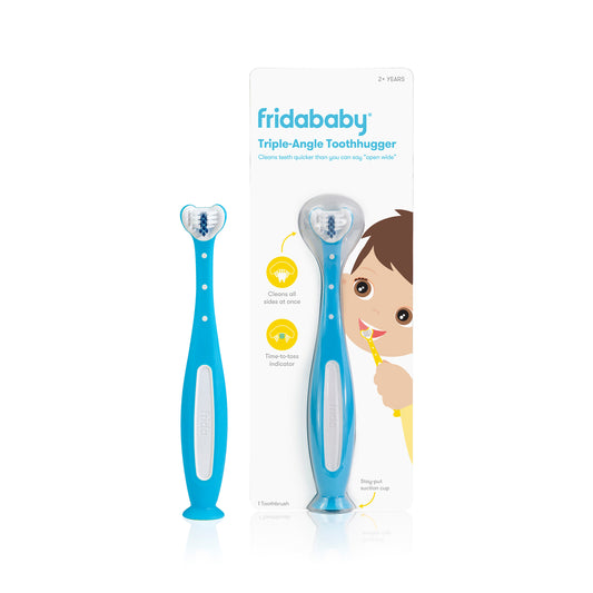 Frida Baby - SmileFrida ToothHugger Kids Toothbrush - Blue - BambiniJO | Buy Online | Jordan