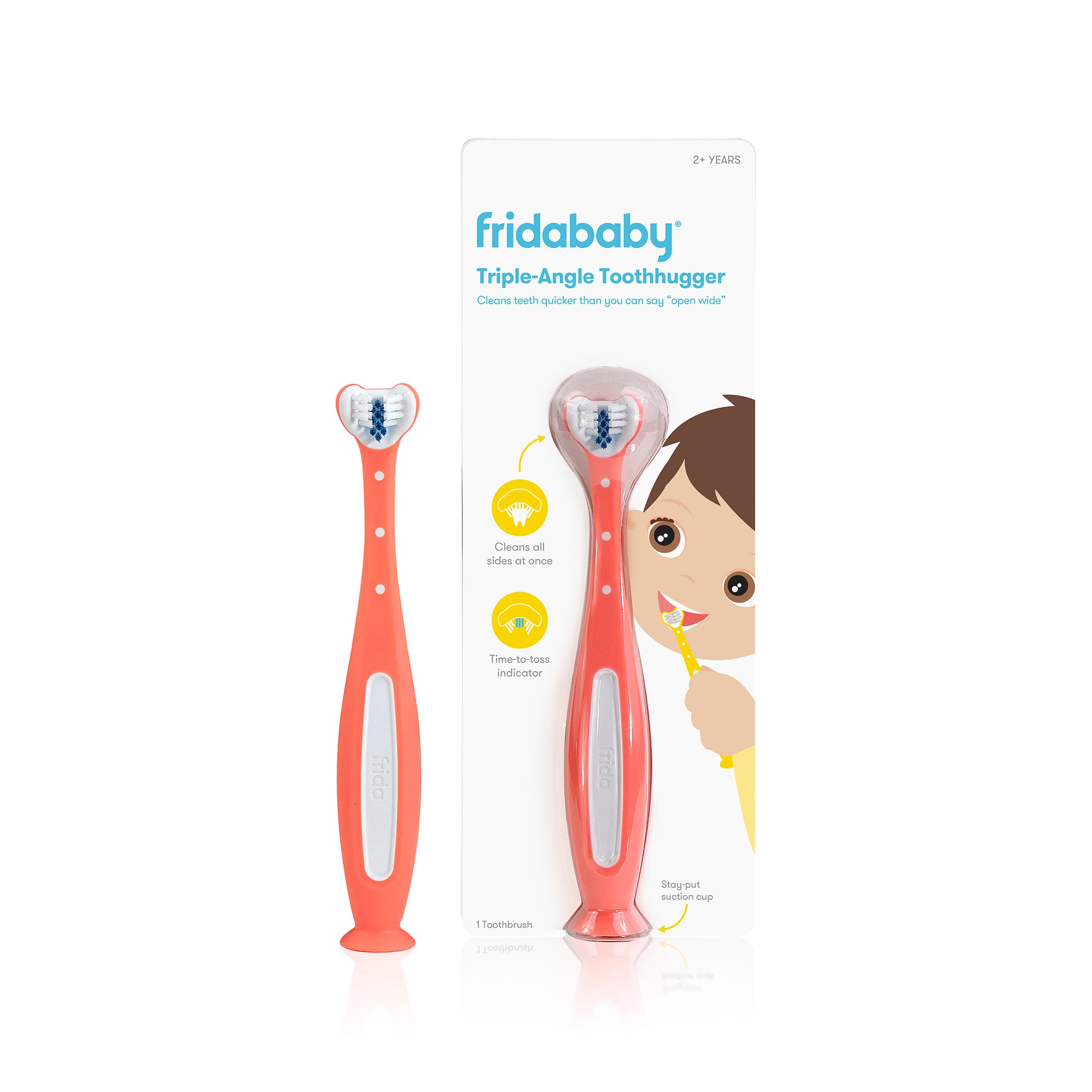 Frida Baby - SmileFrida ToothHugger Kids Toothbrush - Pink Frida Baby - SmileFrida ToothHugger Kids Toothbrush - Pink