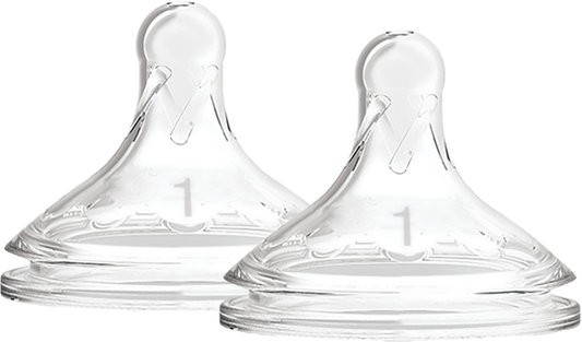 Dr Brown's Level-1 Silicone Wide-Neck "Options+" Nipple, 2-Pack — BambiniJO Jordan