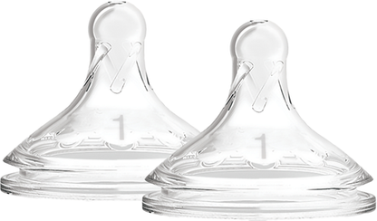 Dr Brown's Level-1 Silicone Wide-Neck "Options+" Nipple, 2-Pack - BambiniJO | Buy Online | Jordan
