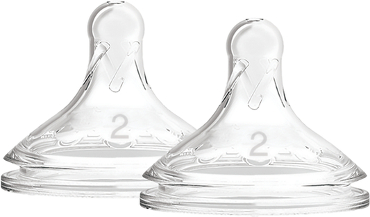 Dr Brown's Level-2 Silicone Wide-Neck "Options+" Nipple, 2-Pack — BambiniJO Jordan