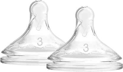 Dr Brown's Level-3 Silicone Wide-Neck "Options+" Nipple, 2-Pack - BambiniJO | Buy Online | Jordan