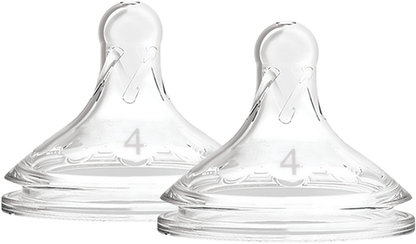 Dr Brown's Level-4 Silicone Wide-Neck "Options+" Nipple, 2-Pack - BambiniJO | Buy Online | Jordan