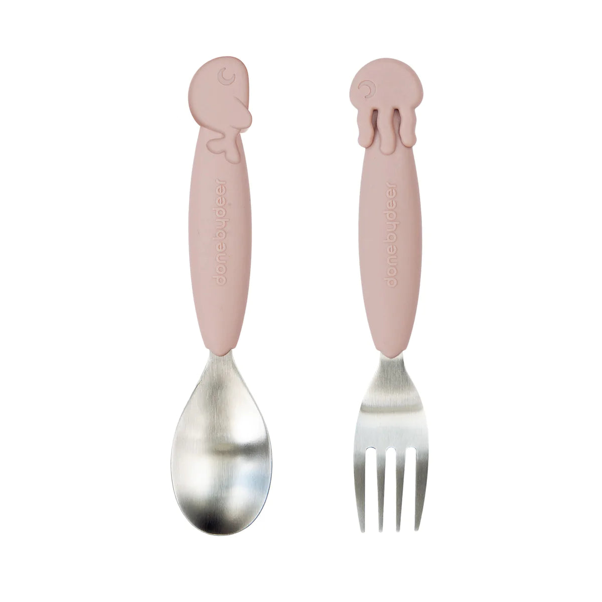 YummyPlus Spoon & Fork Set Sea Friends Powder - BambiniJO | Buy Online | Jordan