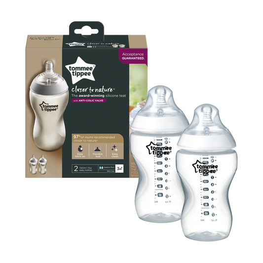Tommee Tippee - Closer to Nature Bottle, 340 ml Pack of 2