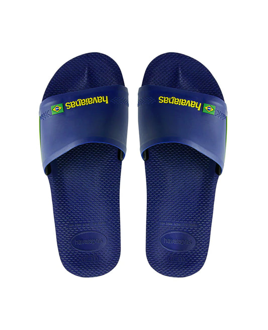 Havaianas - Slide Brasil MARINE NAVY BLUE 37-46 - BambiniJO | Buy Online | Jordan