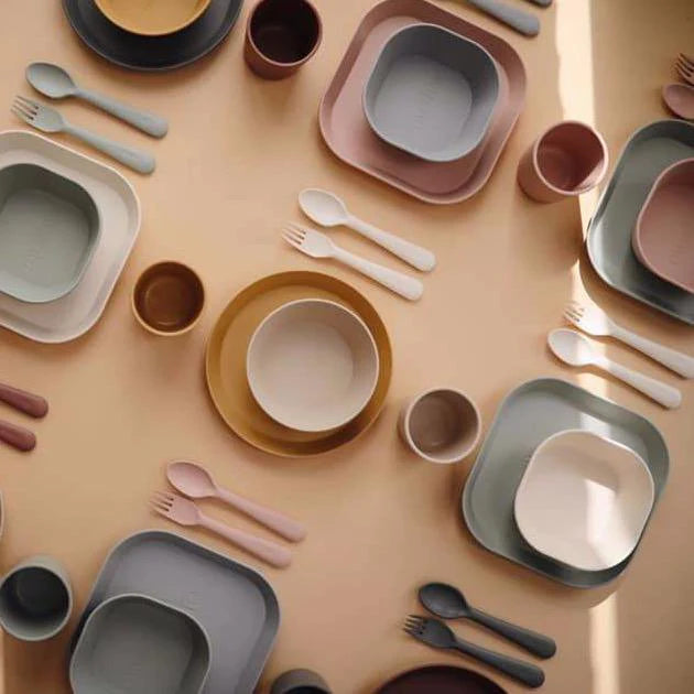 MUSHIE - Silicone Dinnerware Cup - Set of 2 - Cloud - BambiniJO | Buy Online | Jordan