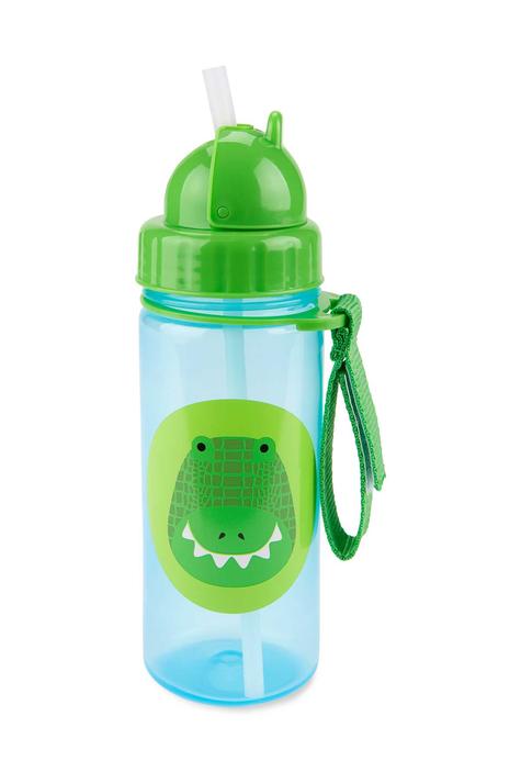 Skip Hop - Zoo Straw Bottle - Crocodile - 384.5ml Skip Hop - Zoo Straw Bottle - Crocodile - 384.5ml